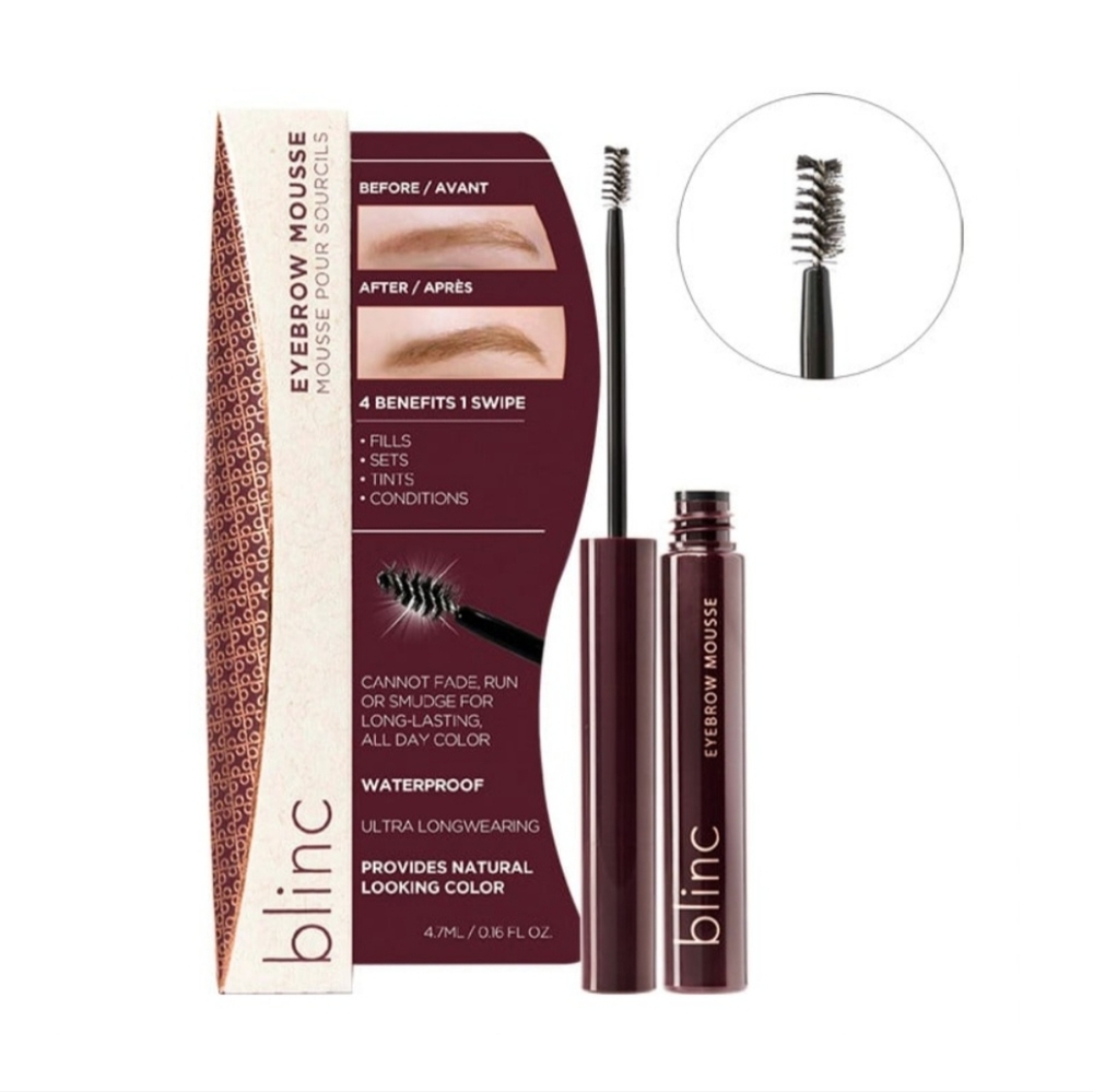 Blinc Eyebrow Mousse Auburn Ultra Long Lasting Waterproof Vegan 4.7ml/.16fl oz
